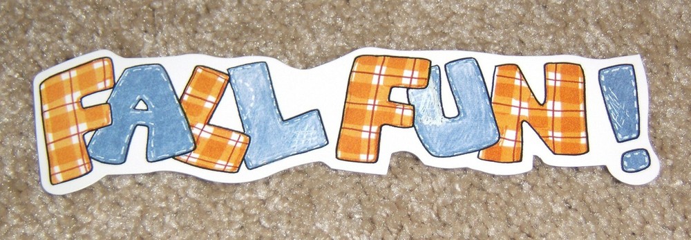 My Mind’s Eye Themed Diecut Title ~ Fall Fun