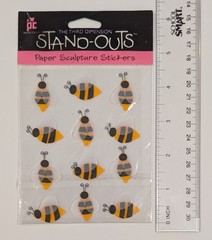 Bee Themed Bumble Honey Bees Scrapbooking Stickers By Provo Crafts Stand-Outs