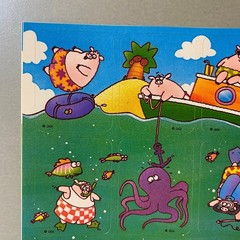Vintage Gibson Pig Underwater Stickers