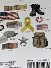 Military Armed Forces Sticker Pack Recollections Scrapbook Memory Book Craft New