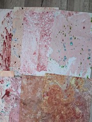 21 Piece Handmade Artisan Paper For Scrapbooking, Card Making, Junk Journals