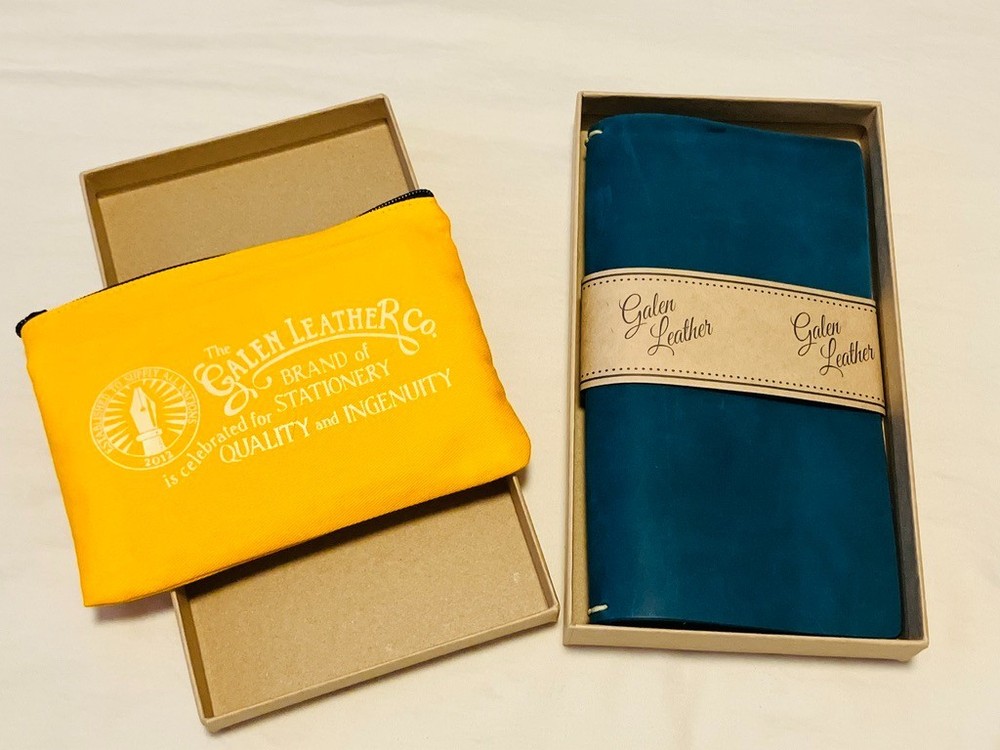 *Brand New* Galen Leather Standard Traveler’s Notebook – Ocean Blue Color – TN