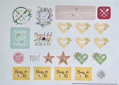 American Girl Stickers Farm and Feast Gardening Canning Food Crafts 2 Sheets NEW