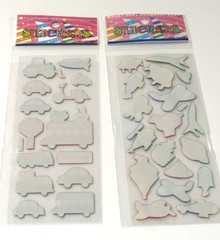 Plane UFO Stickers Planet Car Bus Tractor Scrapbook Card Craft Lot of 2 NEW READ