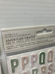 American Crafts Thickers Alphabet & Numbers Foam Stickers 234 Pcs Pink Blue