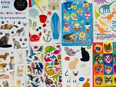 555+ Sticker Themes: Butterfly Flower Cats Dogs Birds Island Tropical Sea Life