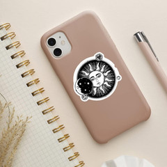 100 PCS the Sun and Moon Planet Stickers Astronomy Celestial Decals for Laptop S