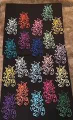 “Butterfly Lace” die cut embellishments 6 pcs 4-1/4” x 2-1/4” choose color
