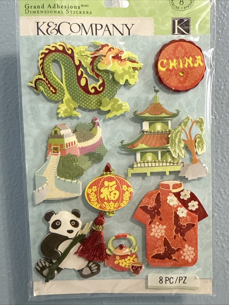 Happy Trails China Travel Grand Adhesions Scrapbooking Stickers By K&Company #67