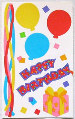 Mrs Grossman 4×6 inch ‘Happy Birthday’ Sticker Sheet