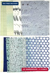 Textured Scrapbook Paper Mesh Fabric – Junk Journal Supplies Assorted Set 51 She