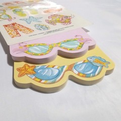 Vintage Current 08232 BEACH DAY Stickers & FLAMINGO / FISH SUNGLASSES Note Pads