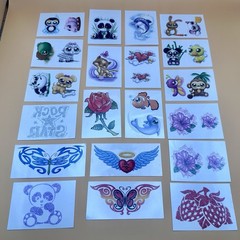 Vintage Y2k Temporary Tattoos Lot Of 20 NEW Girly Butterfly Dolphins 2004-2008