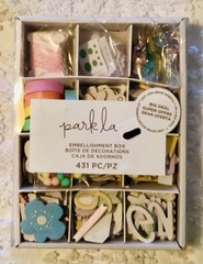 Craft Scrapbook Card Making Embellishment Box 400+ pieces NIB