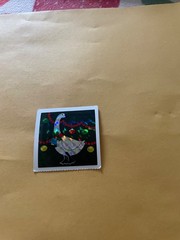 Vintage 1980s Great Seven Prism Christmas Goose Sticker