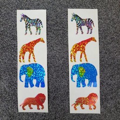 RARE HAMBLY STUDIOS «SAFARI ANIMALS» VINTAGE STICKER COLLECTABLES