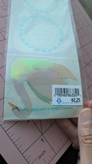 Vintage Mrs Grossmans Stickers Pearl Opal Swans Jumbo Stickers New 4 In Pack