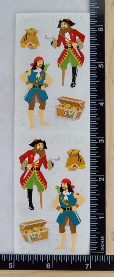 Mrs Grossman PIRATES CREW Arr Stickers DISCOUNTINUED PIRATES STICKERS