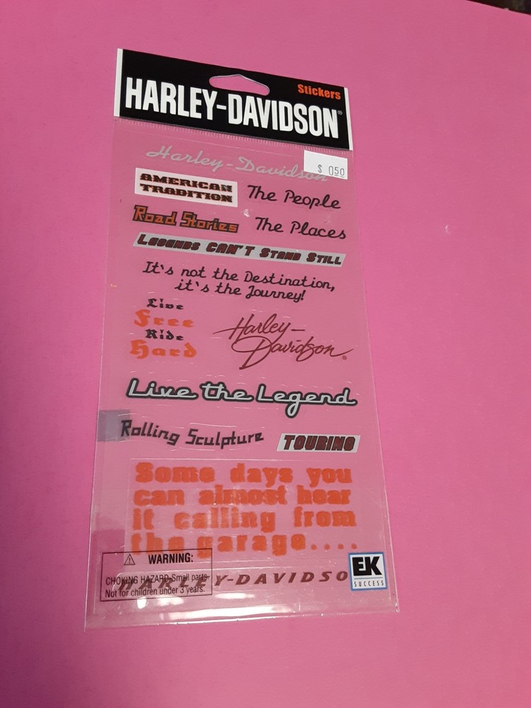 EK Success Harley Davidson sticker package