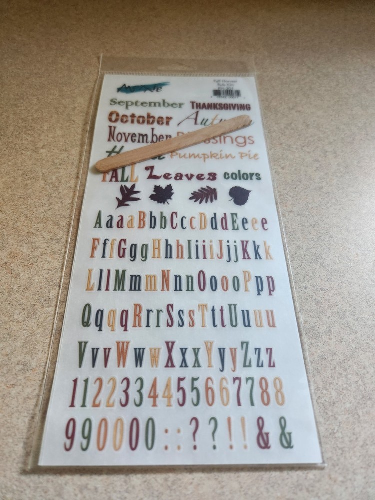 Moxie~Fall Harvest~Rub-Ons Transfers for scrapbooking