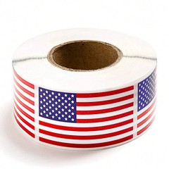 100-250 Pcs American Flag Stickers USA Patriotic Sticker for Notebooks Cards and