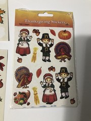 Vintage Fall Thanksgiving Stickers 7 Sheets 4 Are New In Package 1998 Beistle Co