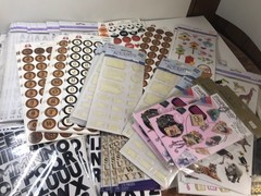 Lot of 125+ VTG NOS Scrapbook Sticker Packs +Forever In Time, Plus More