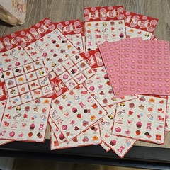 Large Lot of SCRAPBOOK VALENTINE’S DAY STICKERS