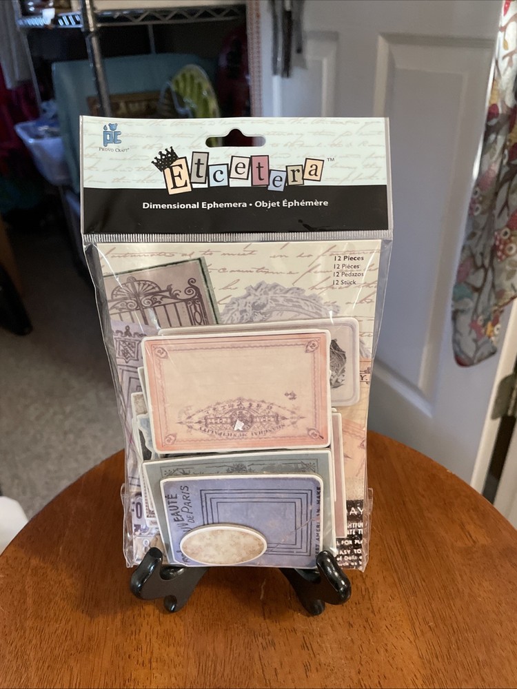 Provo Craft Etcetera Dimensional Ephemera – 12 Pieces – NIP