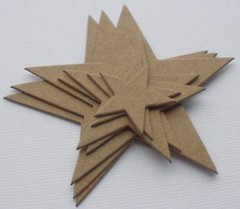 {12} *NESTiNG STAR* Raw Bare Chipboard Die Cuts