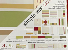 SEI Simple Sets «Savory» 37 Sheets Coordinating Cardstock & Stickers; New