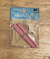 RARE Jolees Mini Sewing Sew Project Thread Pattern Fabric Scrapbook Non-Adhesive