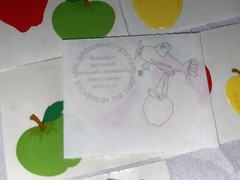 Mrs Grossman Apples Red Green Vintage 1994 Retired Stickers Rare 10 Mods