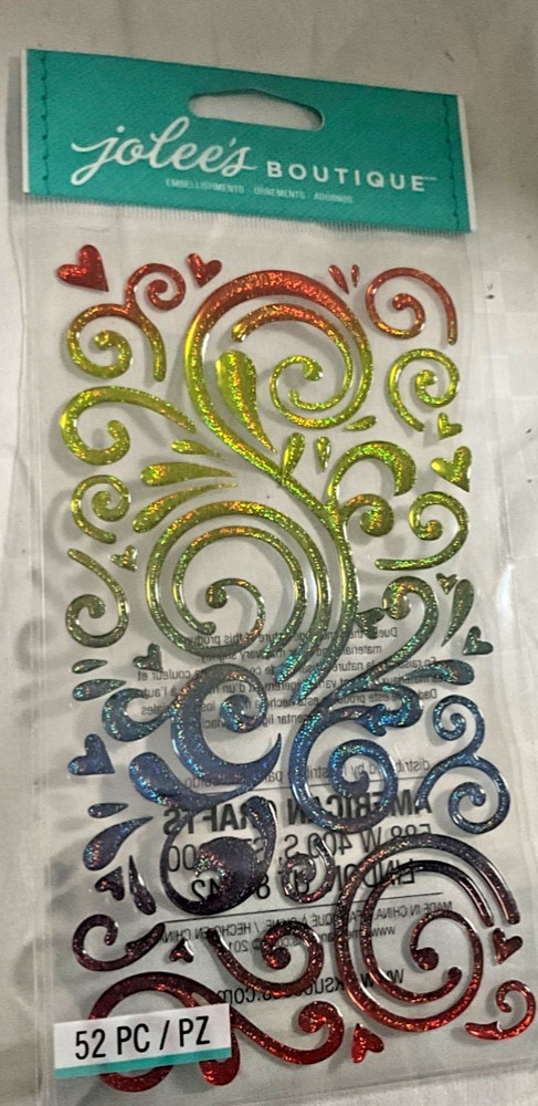 Jolee’s Boutique Flourish Stickers Scrapbooking EK SUCCESS