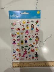 Pebbles 2 Page 94 PC Summer Tiny Stickers Swimming Beach Food Drinks Sea Life