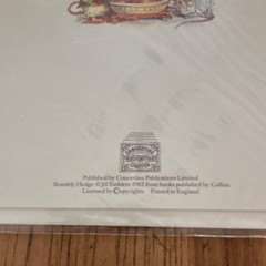 Vintage / Rare New Brambly Hedge greeting cards, seals and folder 1982/1983/1984