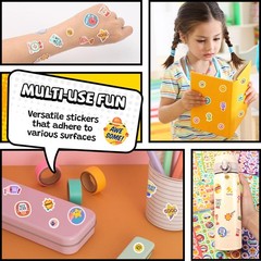 Smelly Stickers Scratch and Sniff for Kids, 48 Sheets Positive Reward Pattern…