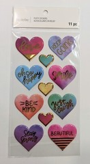 Heart Shaped Sentiments Words & Phrases Scrapbooking Stickers by Recollections