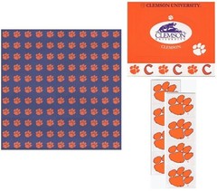 Clemson University NCAA Scrapbook Kit Paper Stickers CHOOSE FROM 4 ITEMS