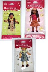 American Girl Crafts Bubble Stickers Kaya Kit JLY Gardening 2010 3 Packs New