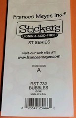 Frances Meyer Bubble Blue Light Blue Novelty Stickers RST 732