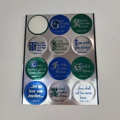 300 Bible Verse Stickers 2 Styles Scroll Metallic Sunday School Stocking Stuffer