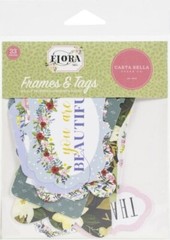 Carta Bella Paper FLORA NO. 4 Frames & Tags Ephemera Pieces~NICE~Quick Ship!