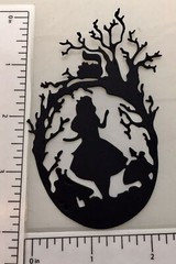 Wonderland Die Cuts * Alice in the Forest * Black or White Cardstock * Set of 12