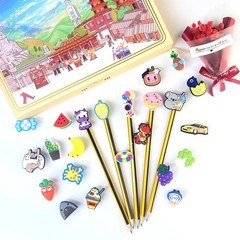 100PCS Kawaii Pencil Toppers, Cute Pen Charms for Kids Classroom Rewards