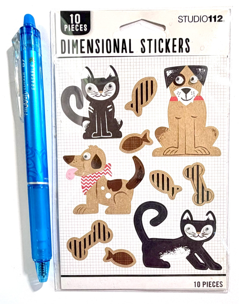 Dog Stickers Scrapbooking Card Journal Planner Studio112