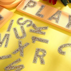 37 Pieces Rhinestone Letter Stickers Large Glitter Alphabet Crystal Number Se…