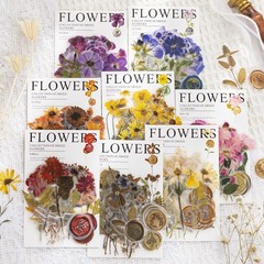 PET Transparent Purple Dried Flower Wax Seal Stickers, 40pcs | Waterproof, Cl…