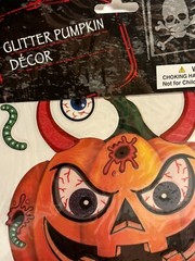 2020 Halloween Stickers glitter demon Pumpkin JackOLantern decor carving accents