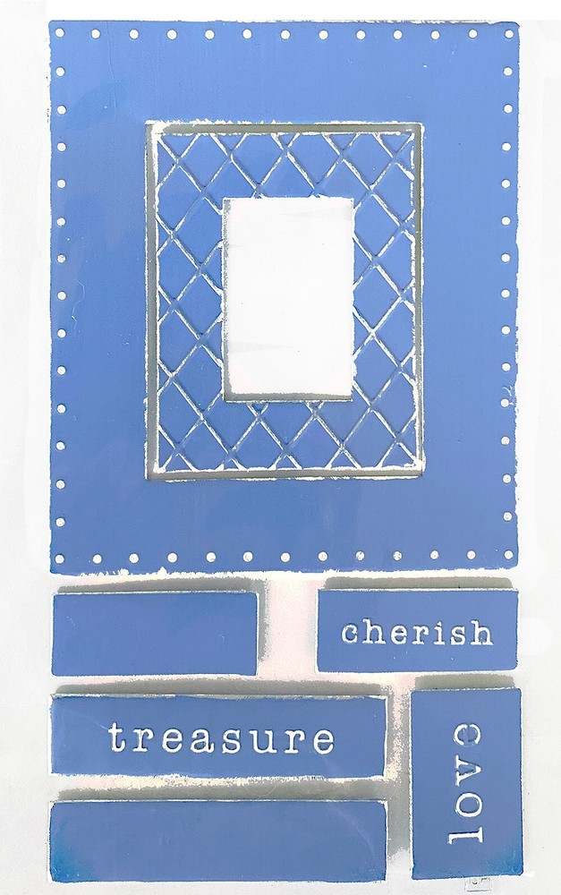 Paper Bliss, Blue Metal Frames, Metal Words, Shabby Chic Frames, Weathered Blue
